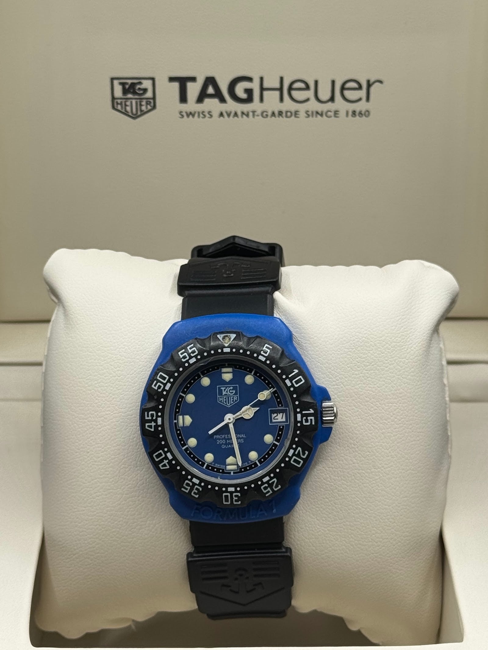 TAG Heuer Formula 1 vintage esfera azul